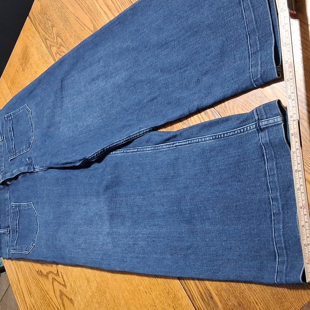 PILCRO And The Letterpress Jeans Womens 31 BLUE WIDE LEGS ?Preowned Used - Picture 2 of 9